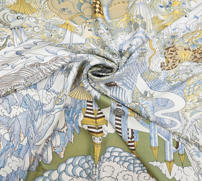 Một sản phẩm vải được in từ công nghệ  in vải trực tiếp kỹ thuật số (direct digital printing). Ảnh: Fadatech